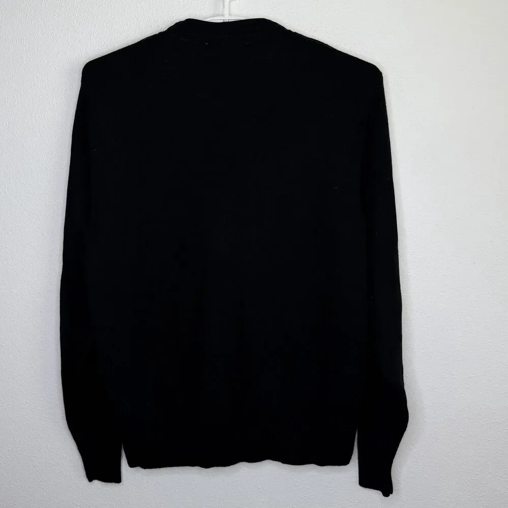 The Hundreds Public Label 100% Merino Wool Cardigan Black Men’s XL